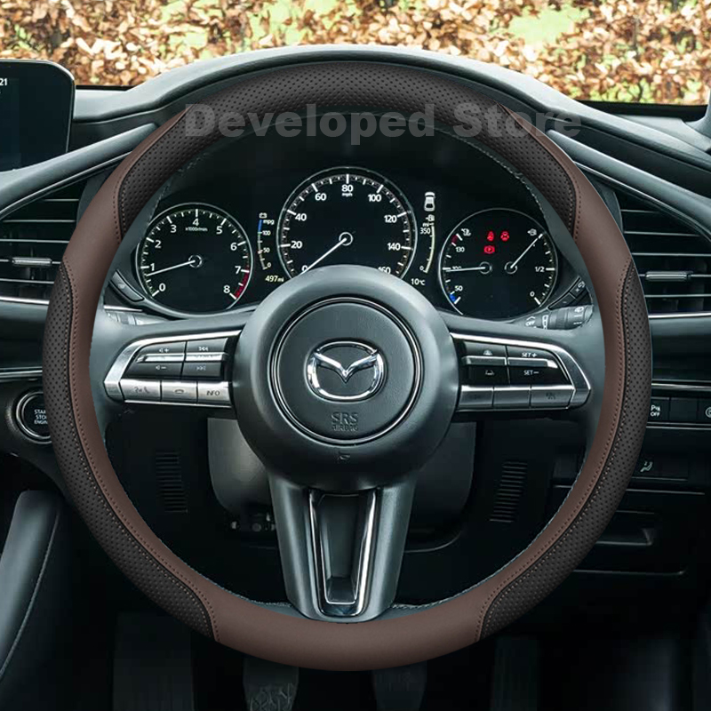 Car Steering Wheel Cover Anti Slip Breathable - Car Steering Wheel Cover For Mazda