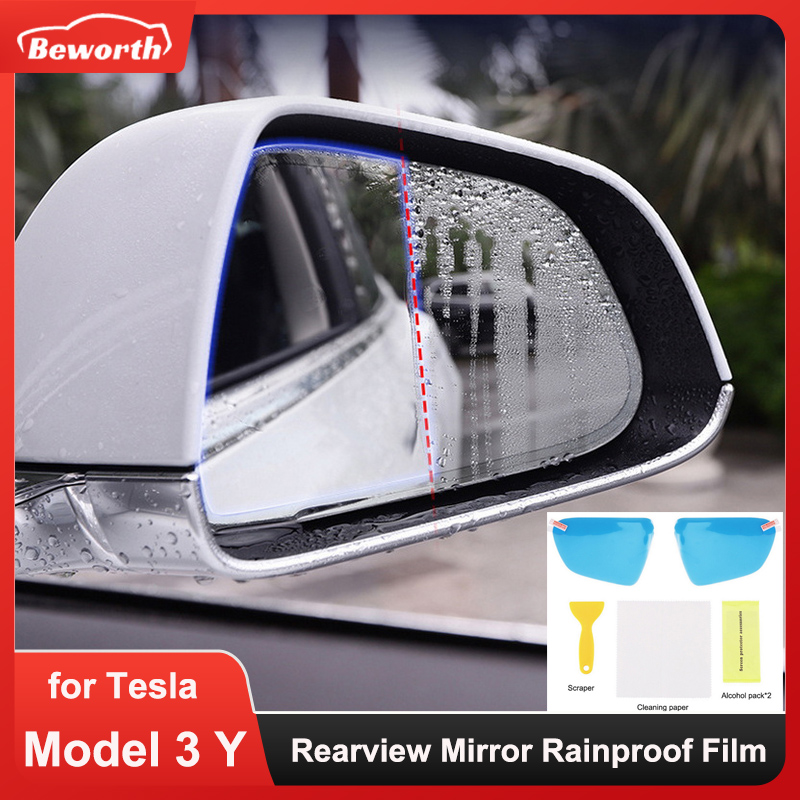Anti Glare Car Rearview Mirror Film - 2pcs Rearview Mirror Rainproof Film for
