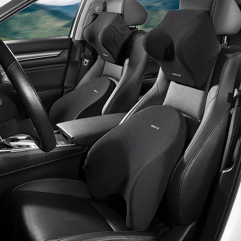 Memory Foam Car Neck Pillow Lumbar Support - Car Lumbar Support Headrest Neck Pillow
