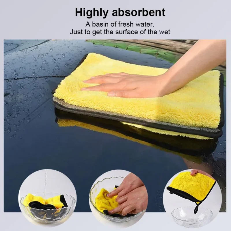 1/20pcs Car Cleaning Microfibe - Microfiber Car Drying Towel Super Absorbent review and price
