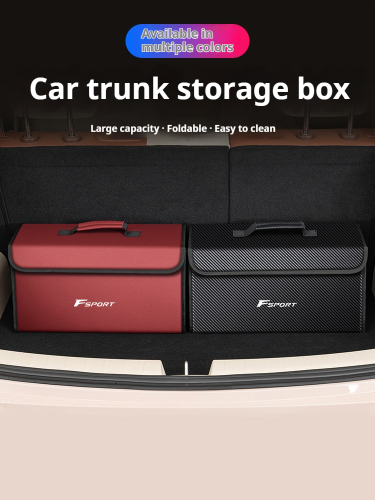 For Lexus F Sport ES RX LS500h - Car Trunk Organizer Foldable Storage Box review and price