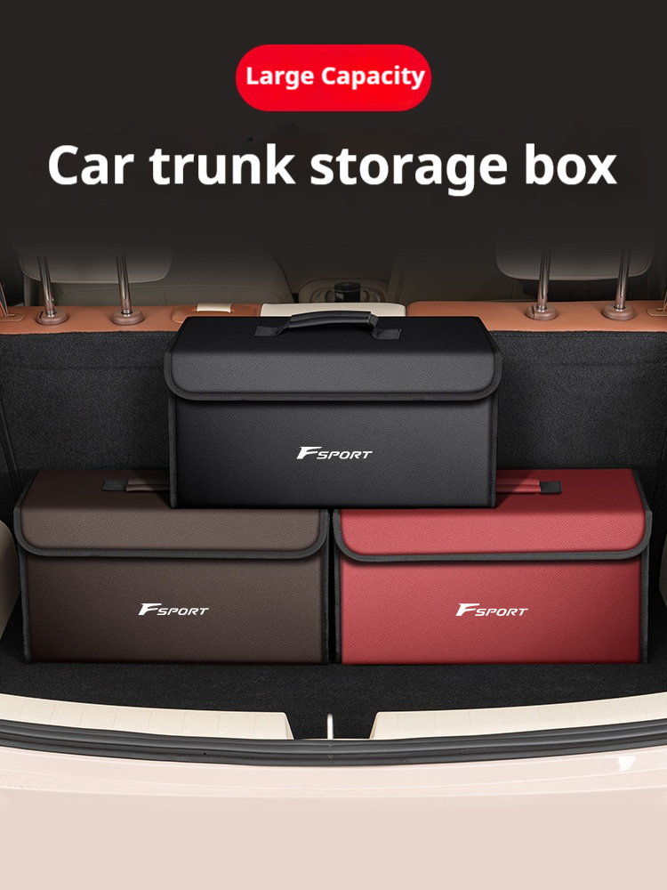 For Lexus F Sport ES RX LS500h - Car Trunk Organizer Foldable Storage Box review and price