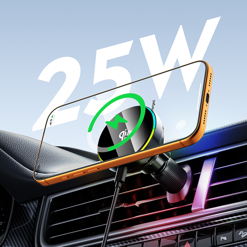 qi2.2 25W Car Wireless Charger - Magnetic Phone Holder For Car Vent review and price