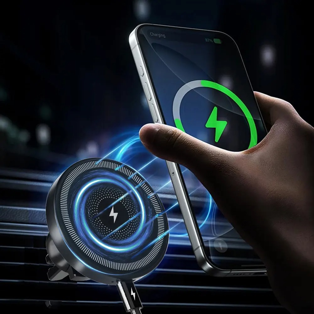 Magnetic Wireless Car Charger  - Magnetic Phone Holder For Car Vent review and price