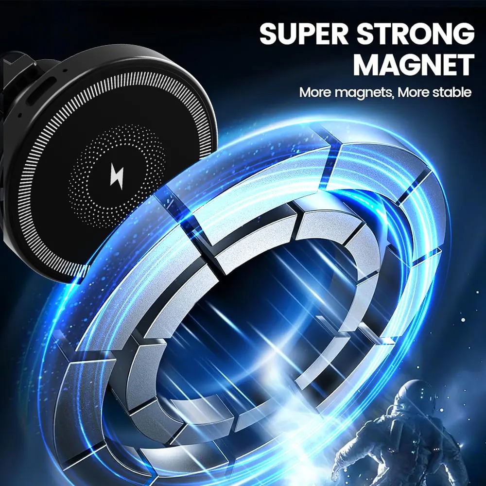 Magnetic Wireless Car Charger  - Magnetic Phone Holder For Car Vent review and price