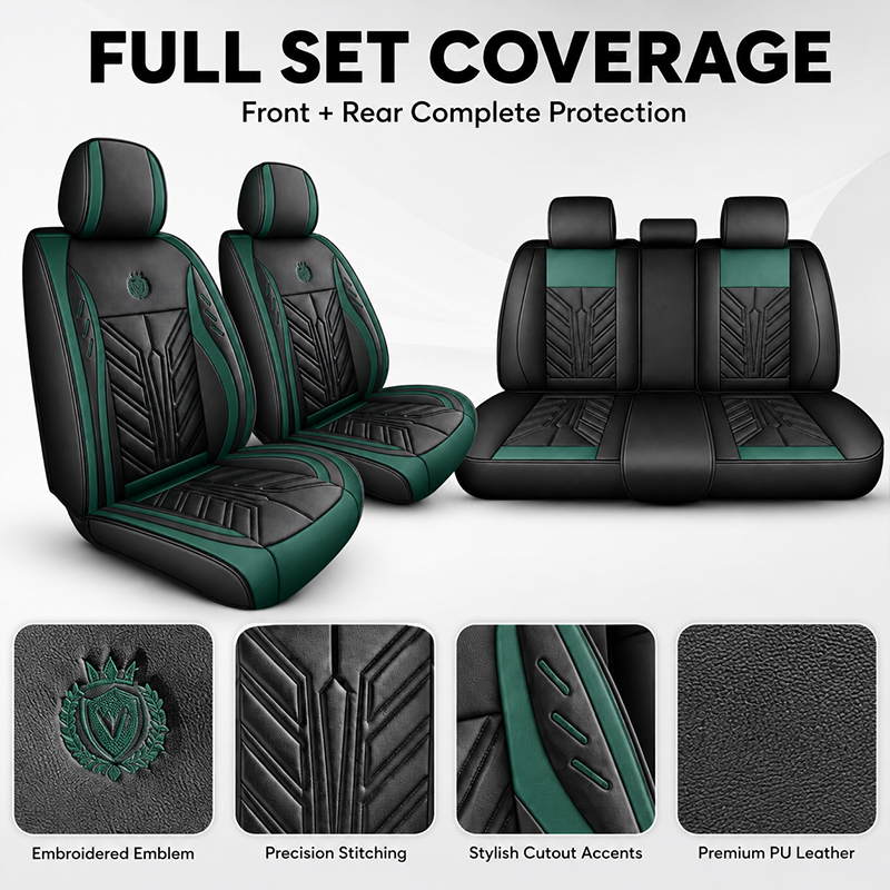 Breathable 5-Seater Car Seat C - Leather Car Seat Covers Full Set Universal review and price