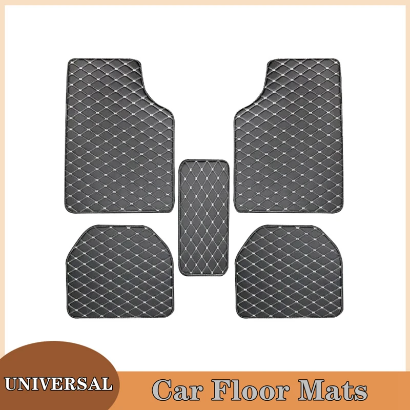 Car Floor Mats 5Pcs Universal  - Car Floor Mats Universal Waterproof Leather review and price
