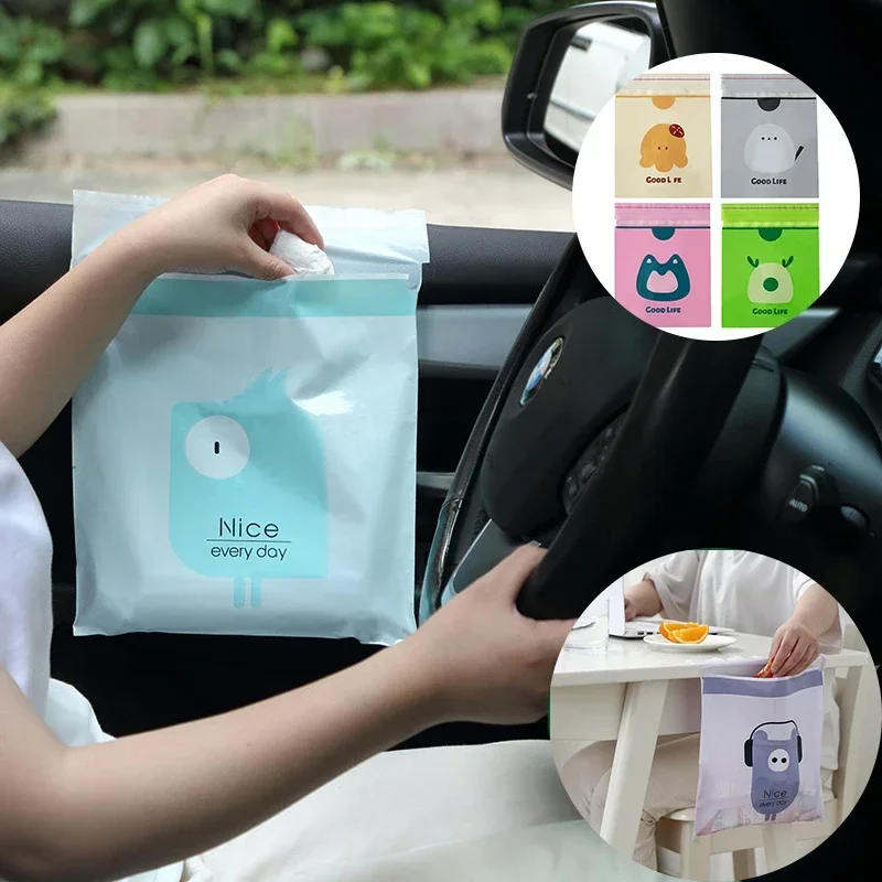 Car Trash Bag 15 Pcs Disposabl - Waterproof Car Trash Can With Lid review and price