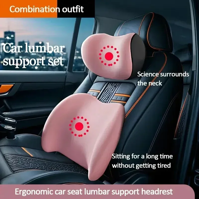 Universal Car Headrest Neck Su - Memory Foam Car Neck Pillow Lumbar Support review and price