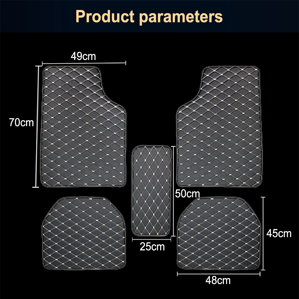 5Pcs Set Universal Car Floor M - Car Floor Mats Universal Waterproof Leather review and price