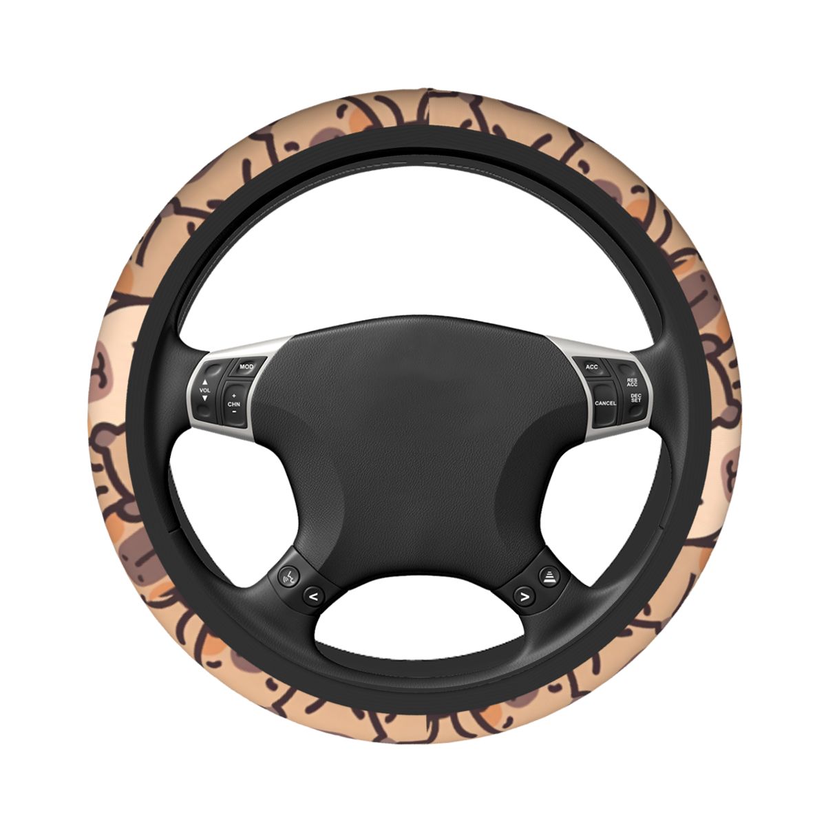 Kawaii Anime Capybara Car Stee - Car Steering Wheel Cover Anti Slip Breathable review and price