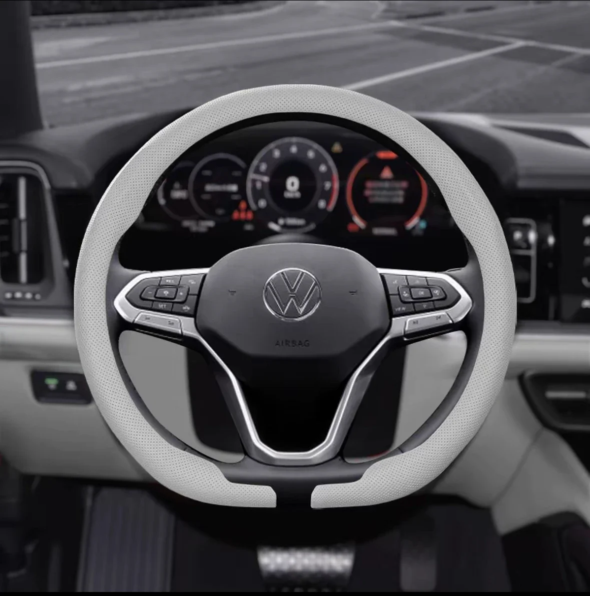 Compatible with Cupra Tavascan - Car Steering Wheel Cover Anti Slip Breathable review and price