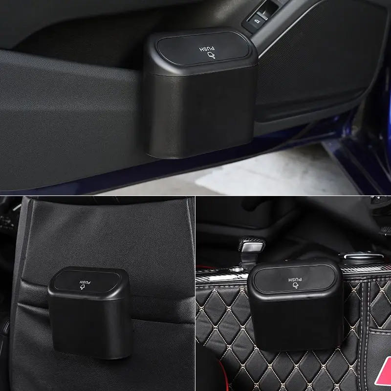 Wholesale Portable Plastic Car - Waterproof Car Trash Can With Lid review and price