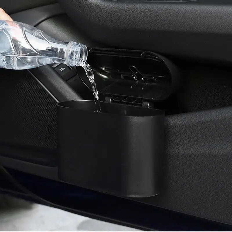 Wholesale Portable Plastic Car - Waterproof Car Trash Can With Lid review and price
