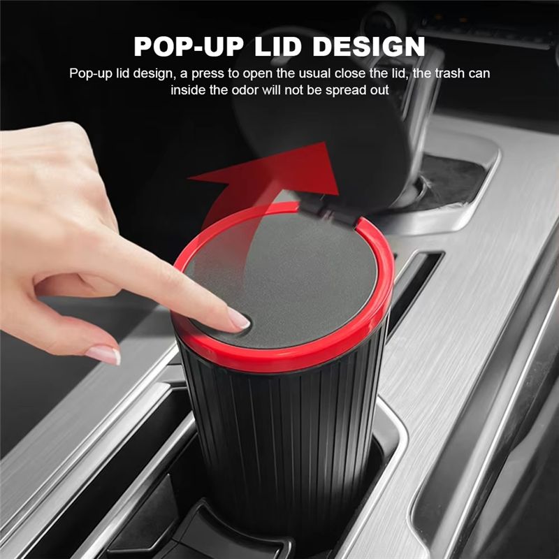 A60E-Press Type Car Trash Can  - Waterproof Car Trash Can With Lid review and price
