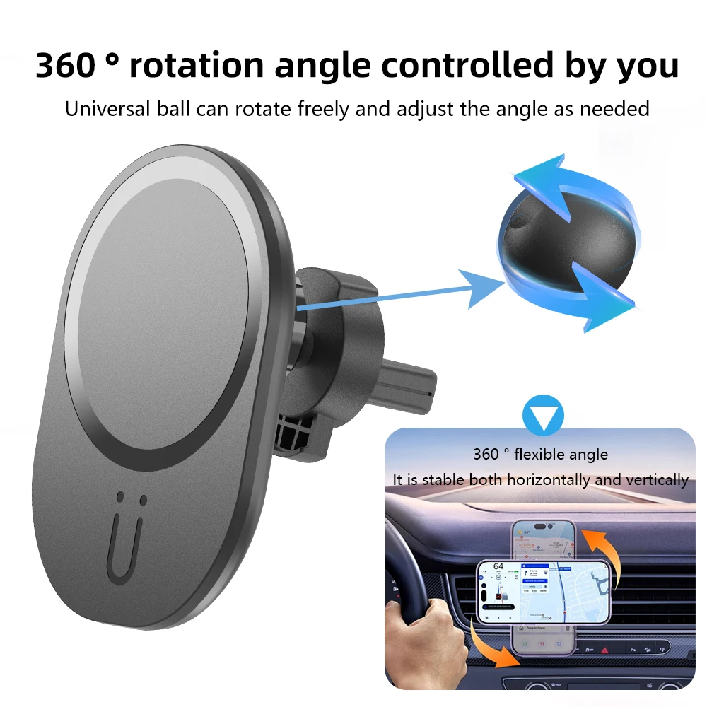 Mini Magnetic Wireless Car Cha - Magnetic Phone Holder For Car Vent review and price