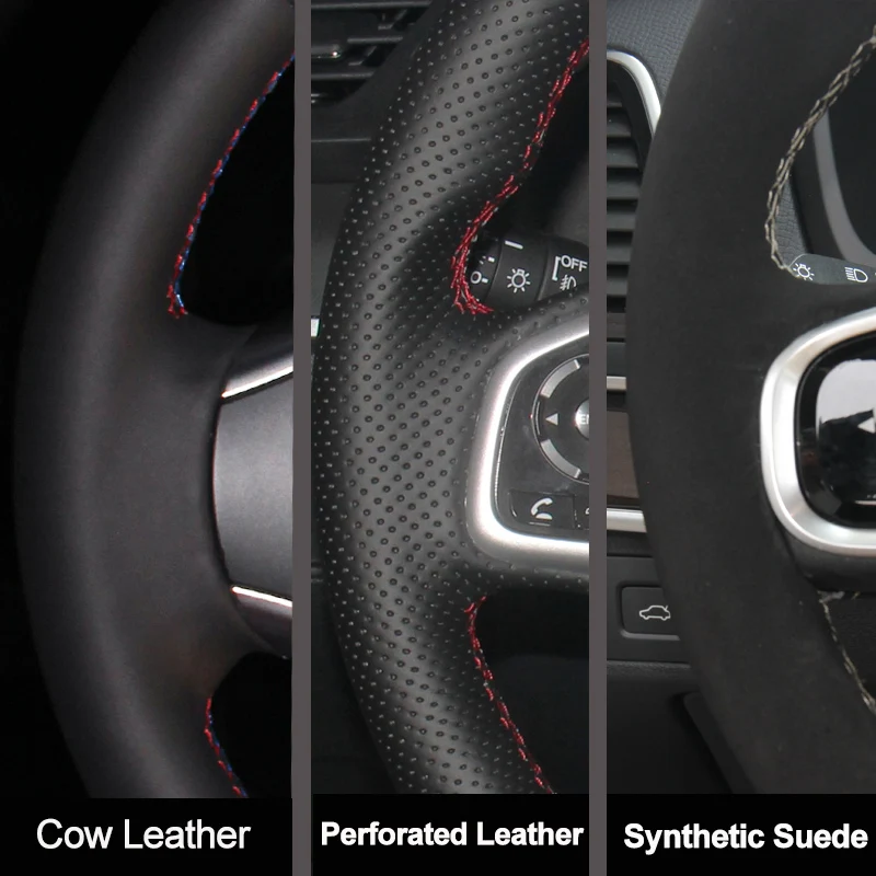 For Hyundai Elantra 4 2016-201 - Car Steering Wheel Cover Anti Slip Breathable review and price