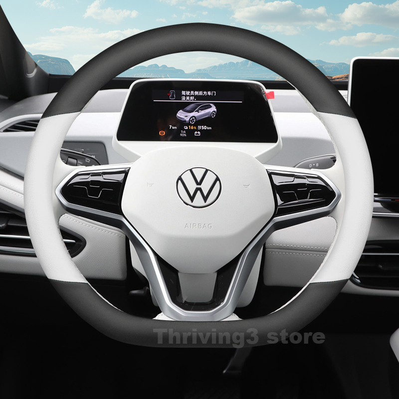 Leather car steering wheel cov - Car Steering Wheel Cover Anti Slip Breathable review and price