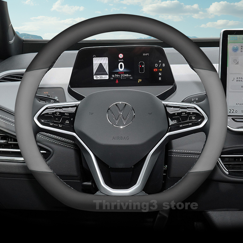 Leather car steering wheel cov - Car Steering Wheel Cover Anti Slip Breathable review and price