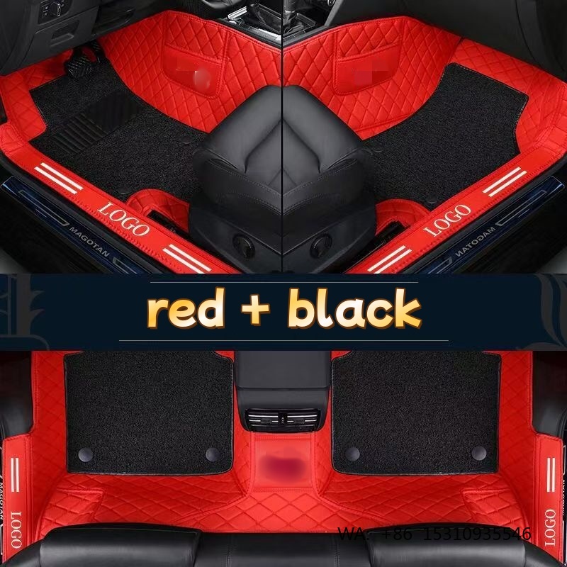 Luxury PVC Leather Full Covera - Car Floor Mats Universal Waterproof Leather review and price