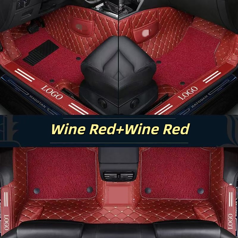 Luxury PVC Leather Full Covera - Car Floor Mats Universal Waterproof Leather review and price