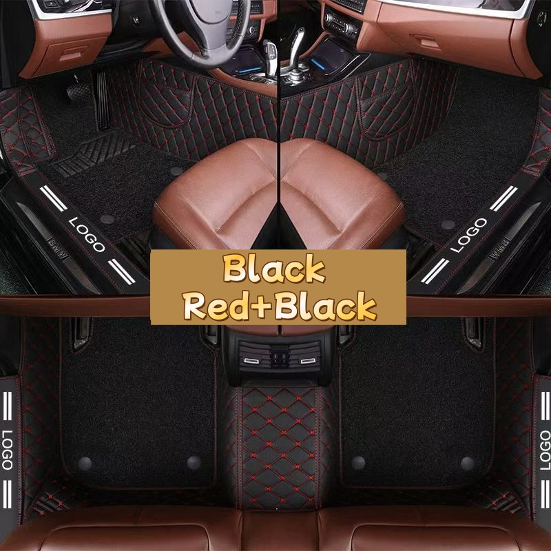 Luxury PVC Leather Full Covera - Car Floor Mats Universal Waterproof Leather review and price