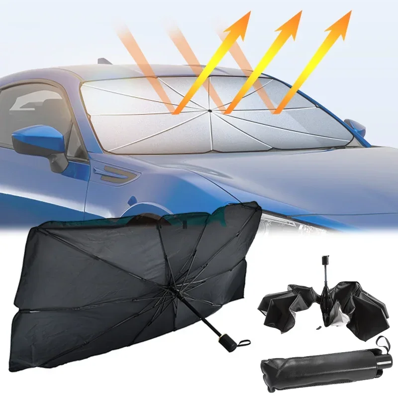 Car Windshield Sun Shade, Fold - Car Sunshade Windshield Umbrella Foldable review and price