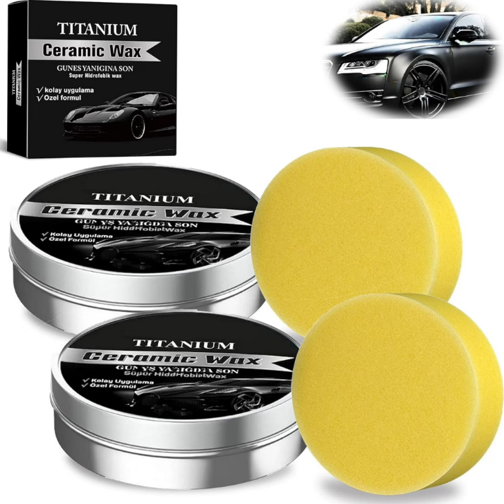 Titanium Ceramic Wax Car Coati - Car Scratch Repair Polishing Wax Paste review and price