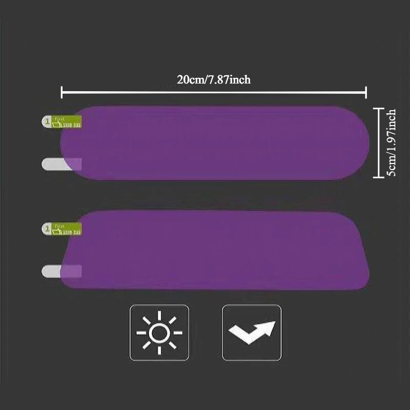 Car Interior Rearview Mirror A - Anti Glare Car Rearview Mirror Film review and price