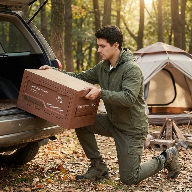 Outdoor Storage Box Camping Fo - Car Trunk Organizer Foldable Storage Box review and price