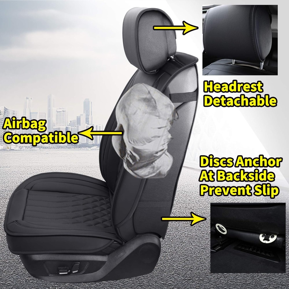 5pcs Car Seat Covers Full Set  - Leather Car Seat Covers Full Set Universal review and price