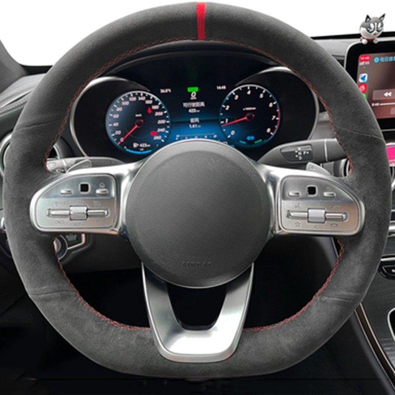 Anti-Slip  Black Suede Braid C - Car Steering Wheel Cover Anti Slip Breathable review and price