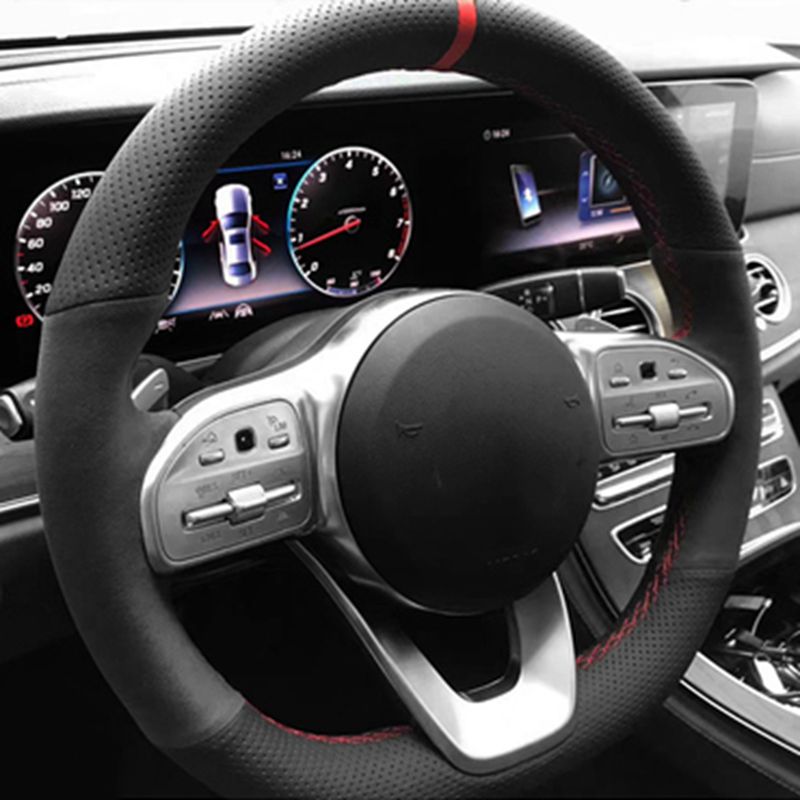 Anti-Slip  Black Suede Braid C - Car Steering Wheel Cover Anti Slip Breathable review and price