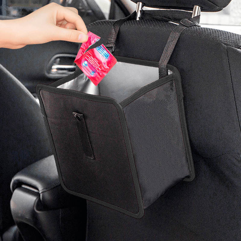 Car Trash Can Portable Garbage - Waterproof Car Trash Can With Lid review and price