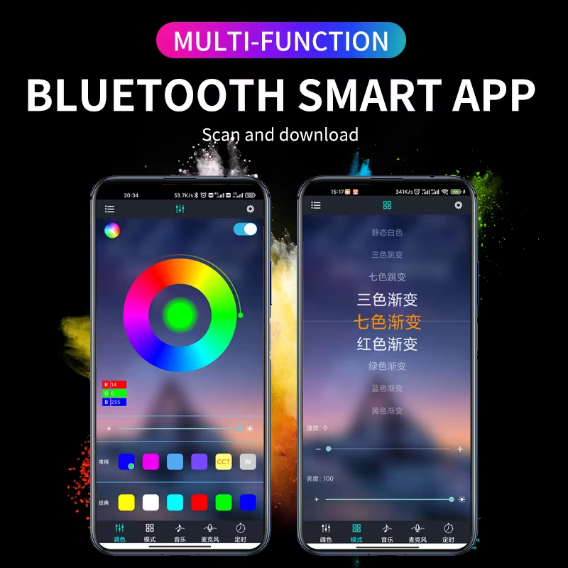 RGB Backlight Remote App Music - Led Ambient Interior Car Lights App Control review and price
