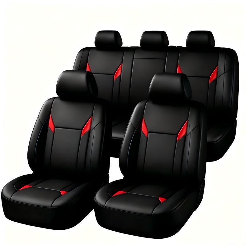 Universal Fit PU Leather Car S - Leather Car Seat Covers Full Set Universal review and price