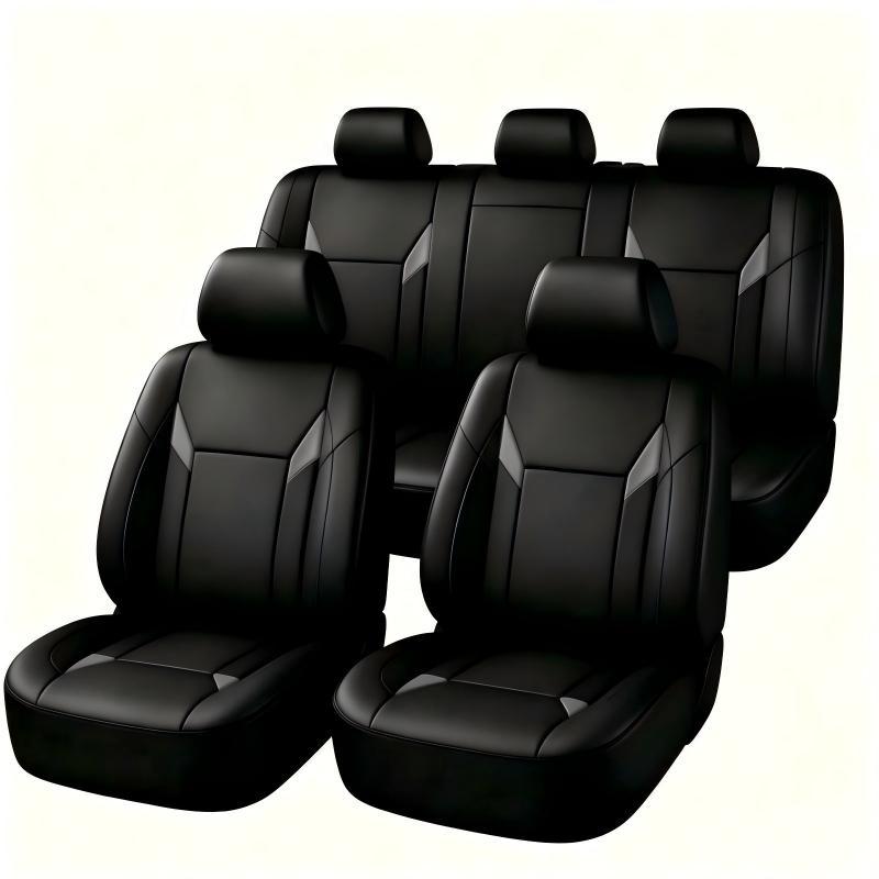 Universal Fit PU Leather Car S - Leather Car Seat Covers Full Set Universal review and price
