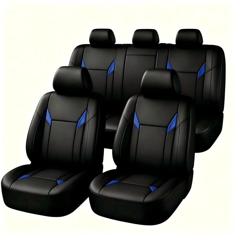 Universal Fit PU Leather Car S - Leather Car Seat Covers Full Set Universal review and price