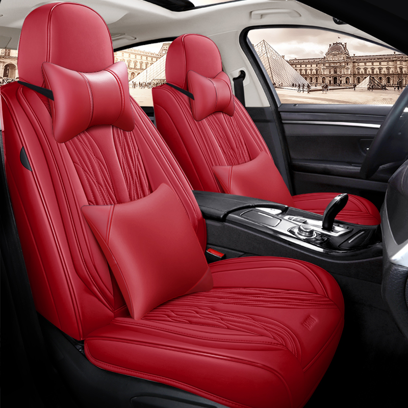 New Design Luxury Leather Car  - Leather Car Seat Covers Full Set Universal review and price