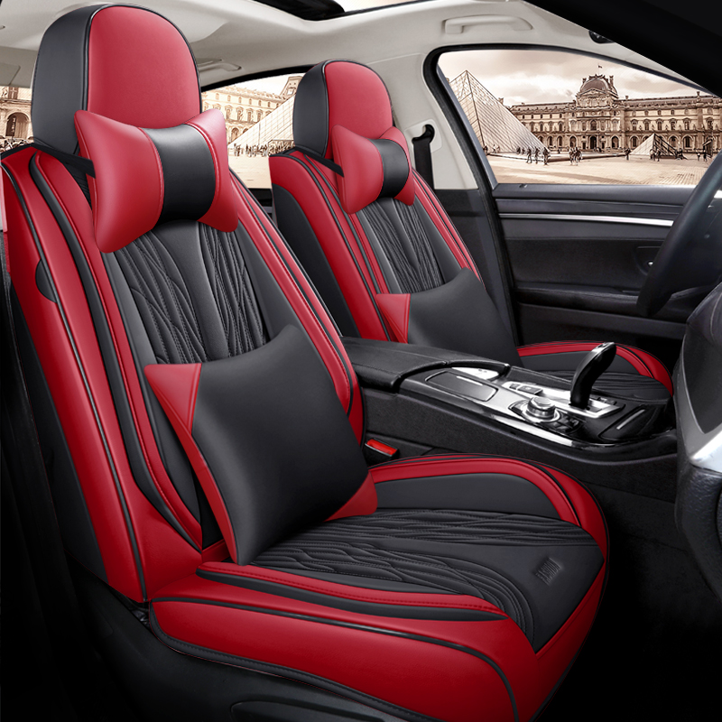 New Design Luxury Leather Car  - Leather Car Seat Covers Full Set Universal review and price