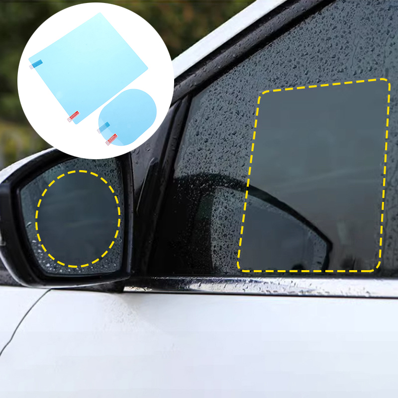 4Pcs Anti Fog Glare Rainproof  - Anti Glare Car Rearview Mirror Film review and price
