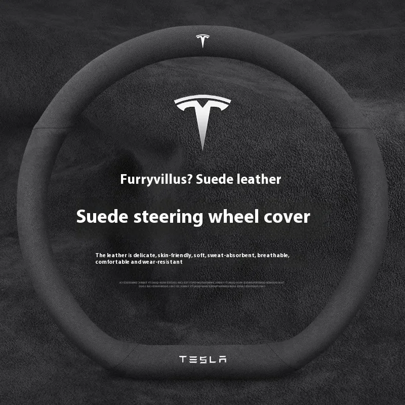 Suede Anti-slip Leather Car St - Car Steering Wheel Cover Anti Slip Breathable review and price