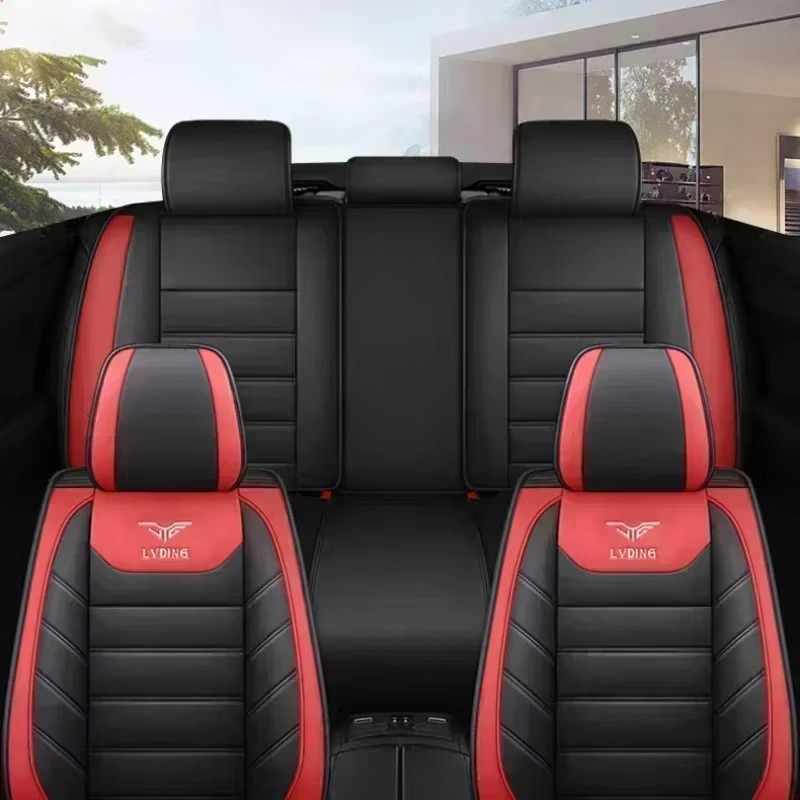 5-Seater Premium Leatherette C - Leather Car Seat Covers Full Set Universal review and price