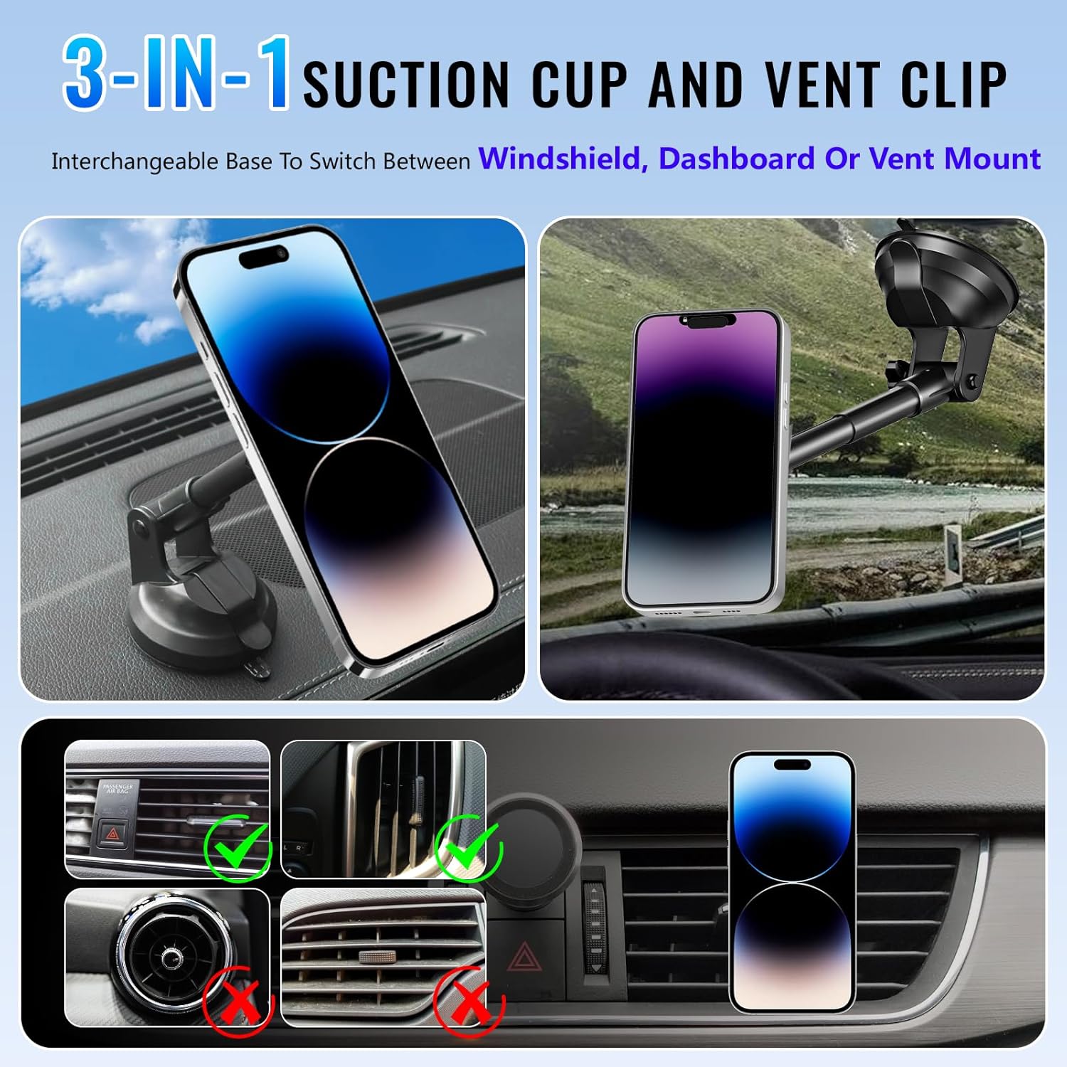 UYUXIO 15W Fast Charging Winds - Wireless Car Charger Mount Fast Charging review and price