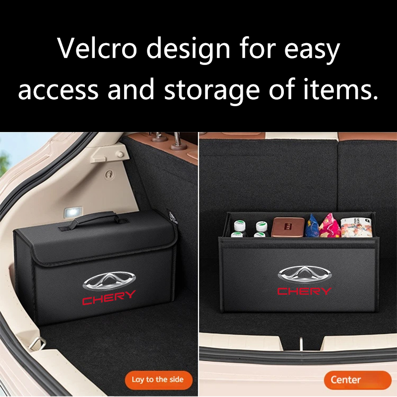 Car Leather Trunk Storage Box  - Car Trunk Organizer Foldable Storage Box review and price