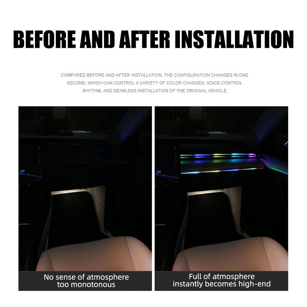 6/10 in 1 Car Led Ambient Ligh - Led Ambient Interior Car Lights App Control review and price