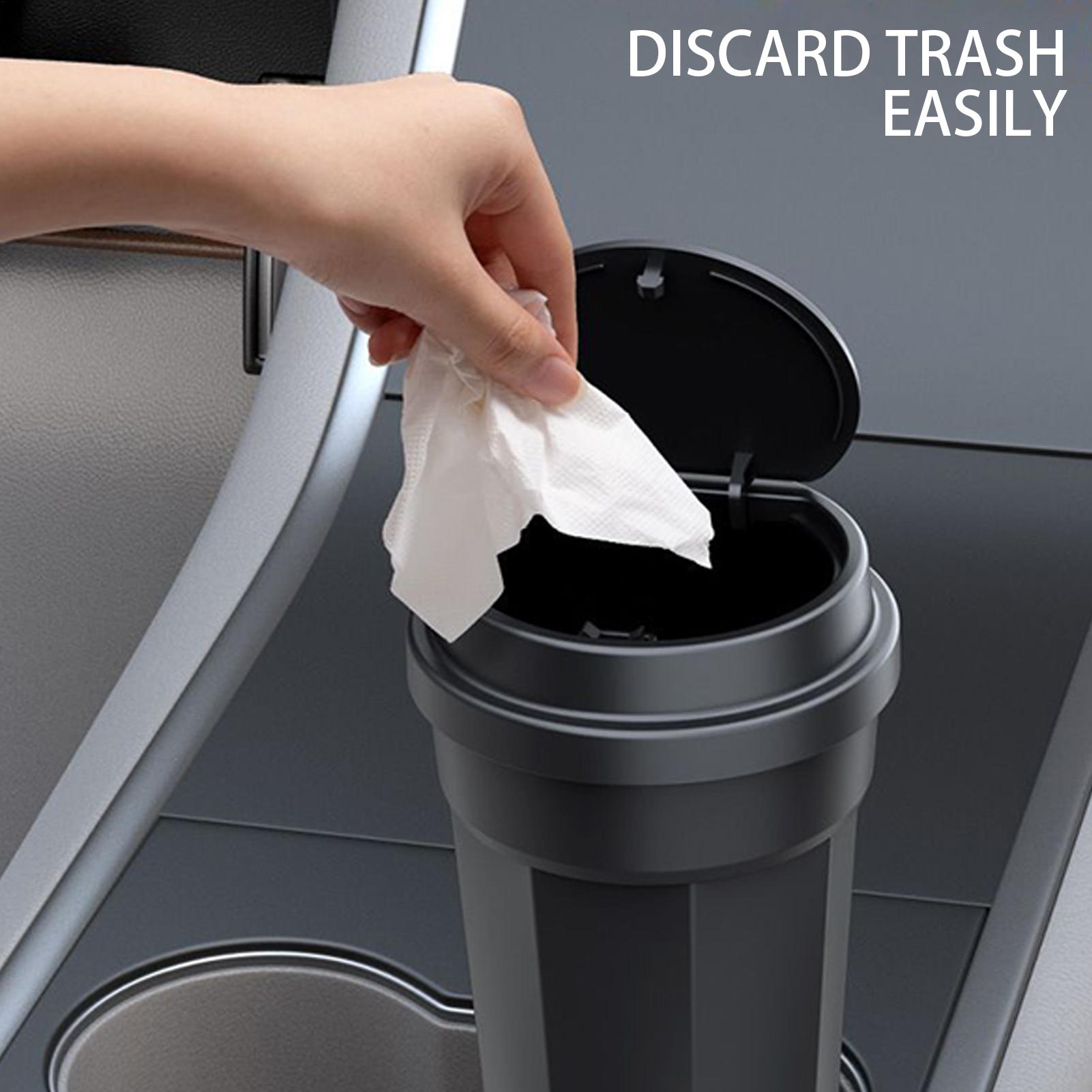 Car Garbage Can Cup Holder Mul - Waterproof Car Trash Can With Lid review and price
