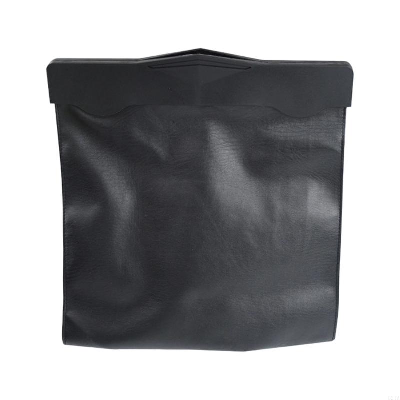 Car PU Leather Trash Bag Hangi - Waterproof Car Trash Can With Lid review and price