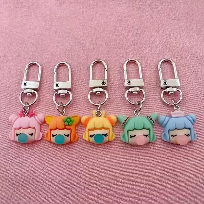 5pcs resin girl keychain, suit - Car Accessories review and price