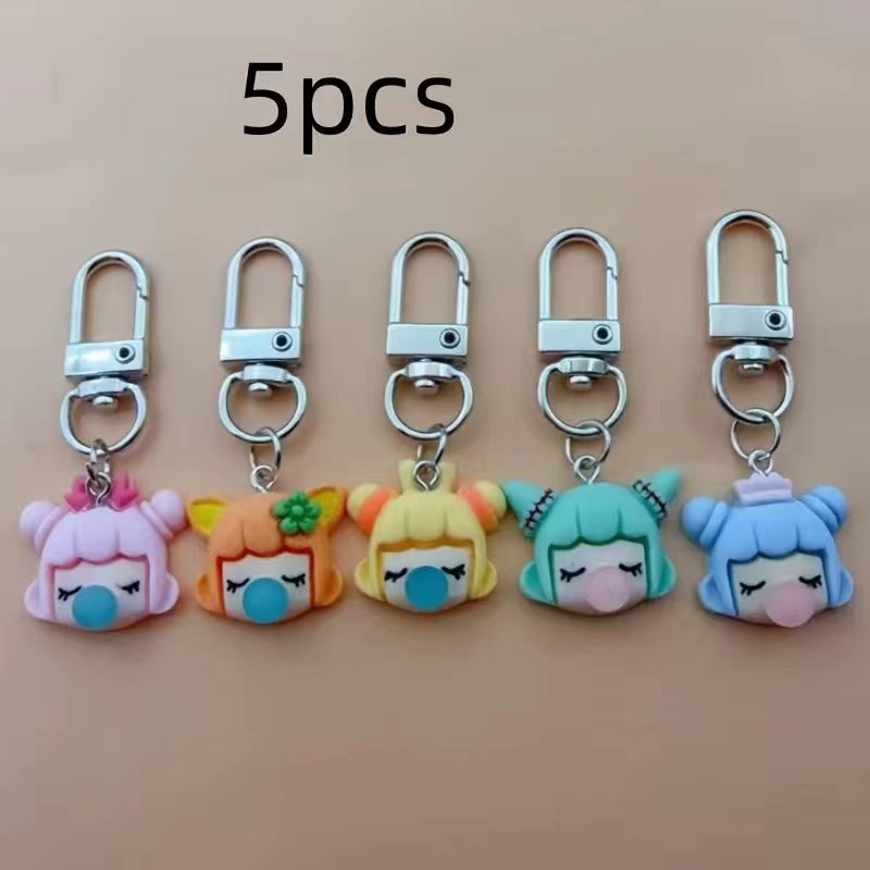 5pcs resin girl keychain, suit - Car Accessories review and price